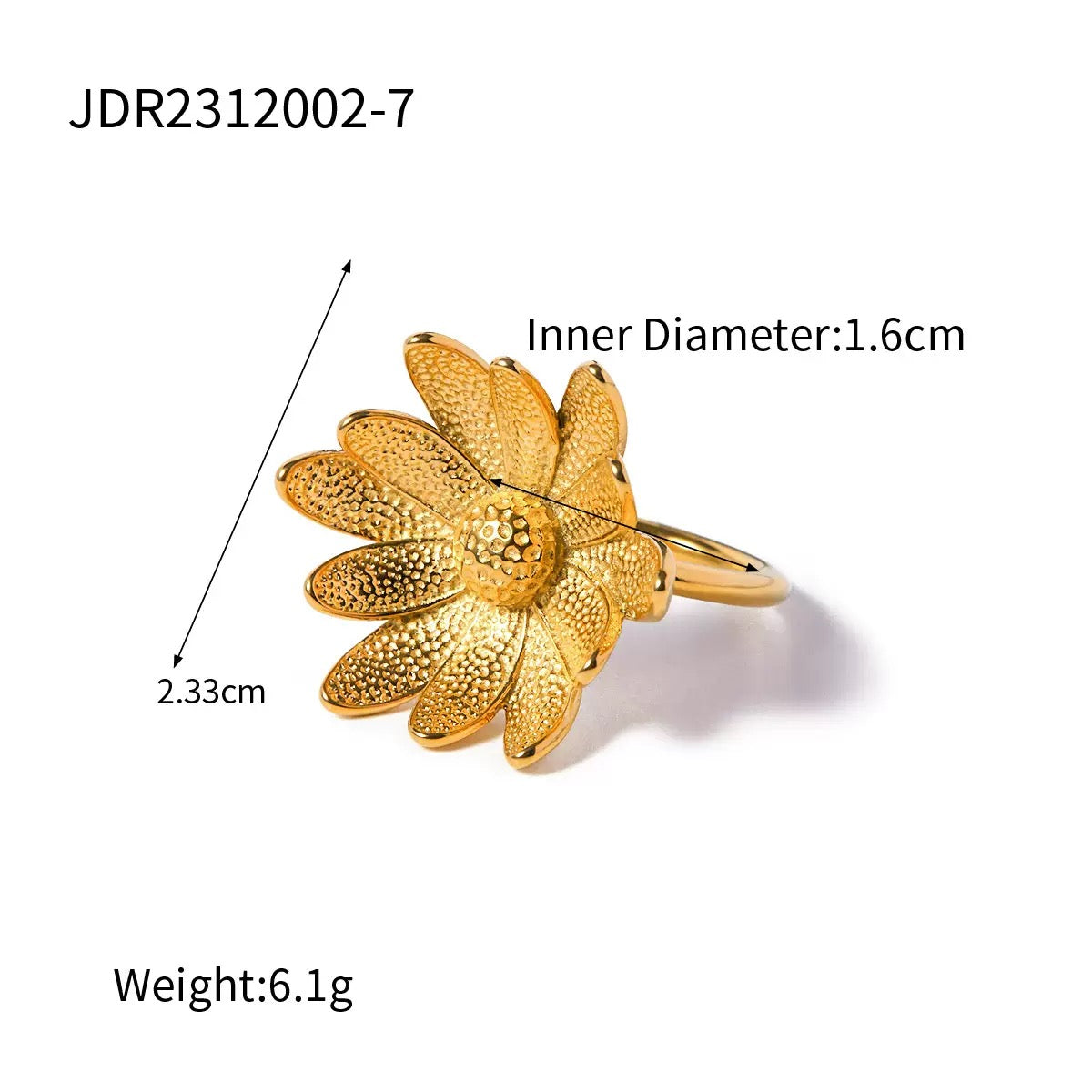 Golden Sunflower-Ring/Earrings