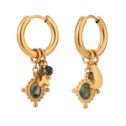 Emerald Glow-Earrings