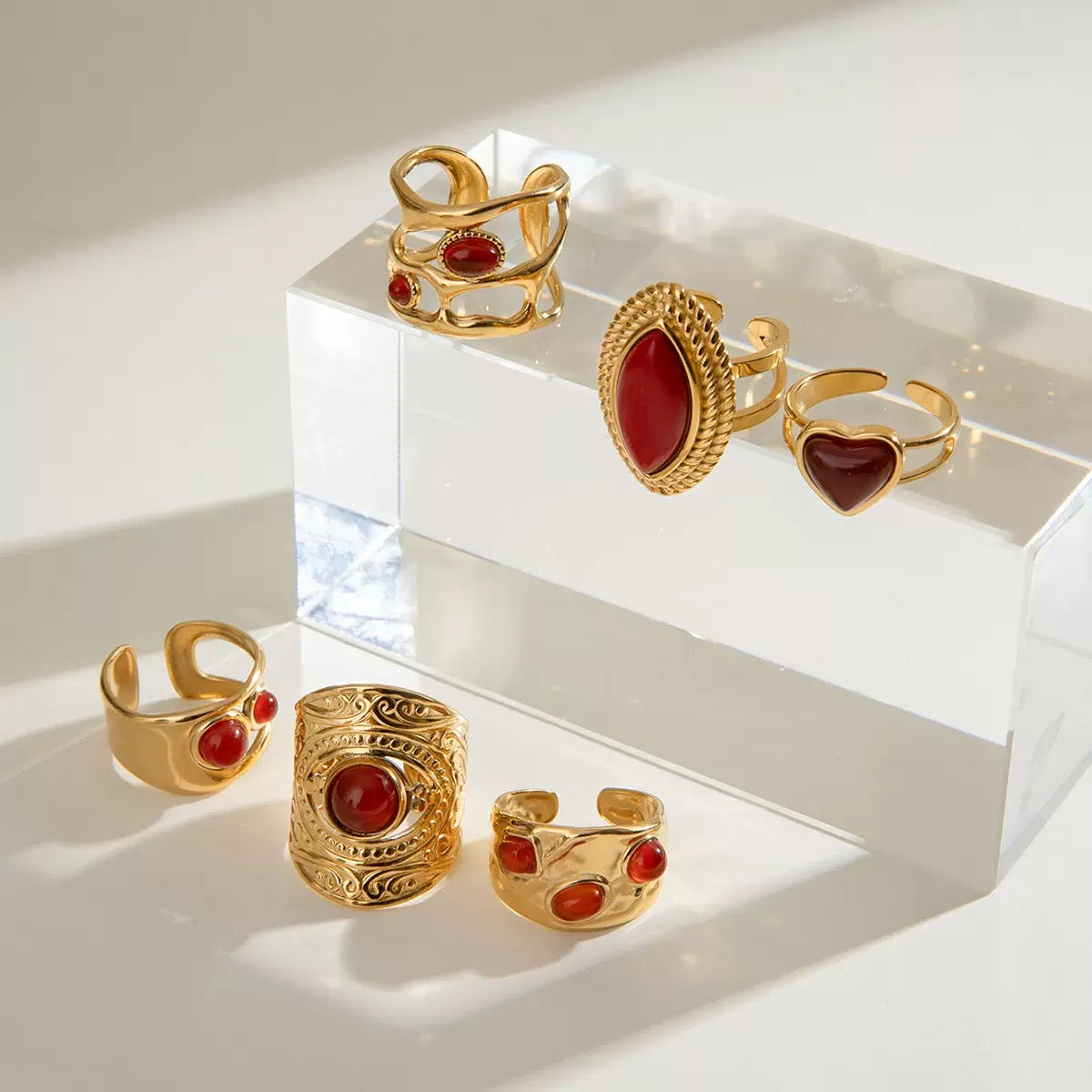 Crimson Essence Collection-Rings